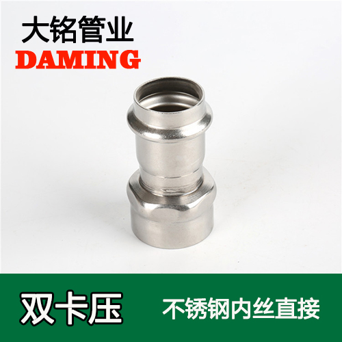 DN50*1/2 草莓视频污在线观看免费內絲轉換直通四分接頭（304 316L）